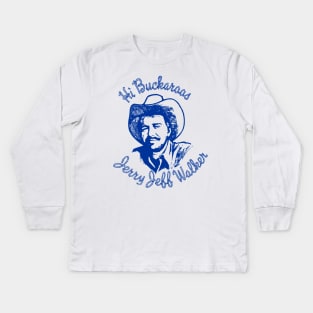 jerry jeff walker Kids Long Sleeve T-Shirt